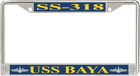 USS Baya SS-318 License Plate Frame
