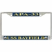 USS Bayfield APA-33 License Plate Frame