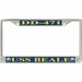 USS Beale DD-471 License Plate Frame