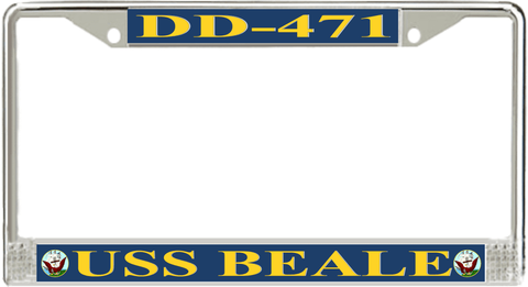 USS Beale DD-471 License Plate Frame