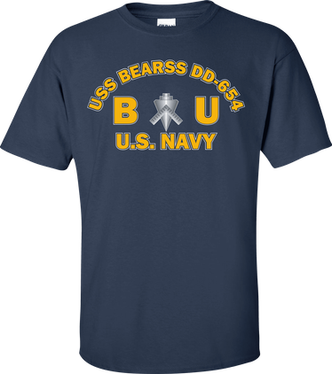 USS BEARSS DD-654 Rate BU Builder T-Shirt