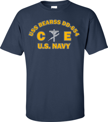 USS BEARSS DD-654 Rate CE Construction Electrician T-Shirt