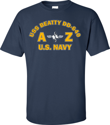 USS BEATTY DD-640 Rate AZ Aviation Maintenance Administrationman T-Shirt