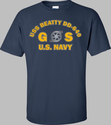 USS BEATTY DD-640 Rate GS Gas Turbine System Technician T-Shirt