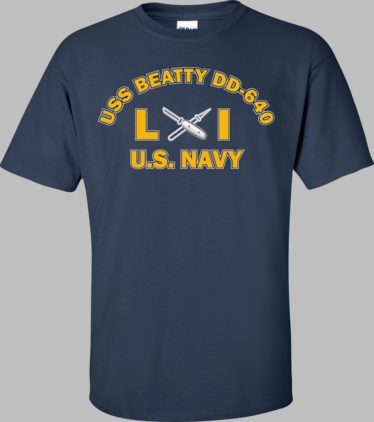 USS BEATTY DD-640 Rate LI Lithographer T-Shirt