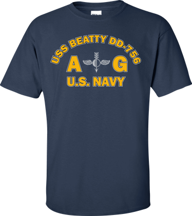 USS BEATTY DD-756 Rate AG Aerographers Mate T-Shirt