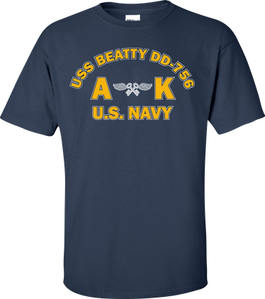 USS BEATTY DD-756 Rate AK Aviation Storekeeper T-Shirt