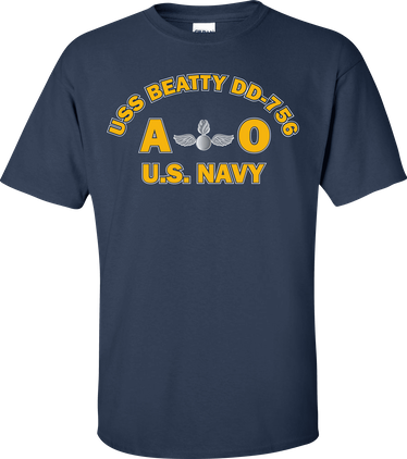 USS BEATTY DD-756 Rate AO Aviation Ordnanceman T-Shirt