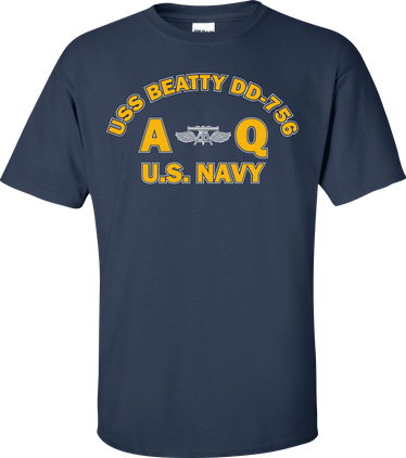 USS BEATTY DD-756 Rate AQ Aviation Fire Control Technician T-Shirt