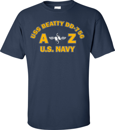 USS BEATTY DD-756 Rate AZ Aviation Maintenance Administrationman T-Shirt