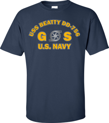 USS BEATTY DD-756 Rate GS Gas Turbine System Technician T-Shirt