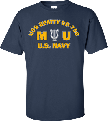USS BEATTY DD-756 Rate MU Musician T-Shirt
