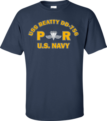 USS BEATTY DD-756 Rate PR Aircrew Survival Equipmentman T-Shirt