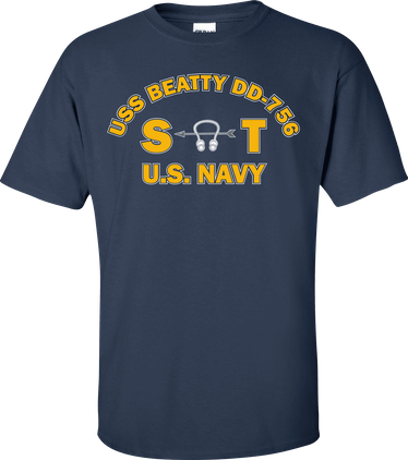 USS BEATTY DD-756 Rate ST Sonar Technician T-Shirt