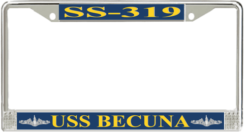 USS Becuna SS-319 License Plate Frame