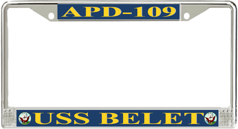 USS Belet APD-109 License Plate Frame