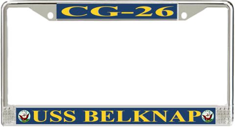 USS Belknap CG-26 License Plate Frame