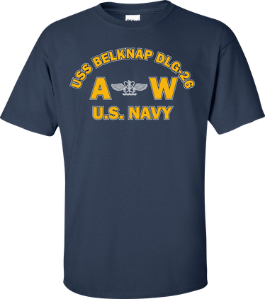 USS BELKNAP DLG-26 Rate AW Aviation Antisubmarine War Operator T-Shirt