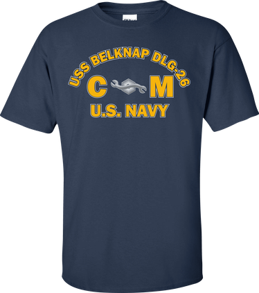 USS BELKNAP DLG-26 Rate CM Construction Mechanic T-Shirt