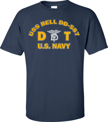 USS BELL DD-587 Rate DT Dental Technician T-Shirt