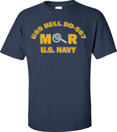 USS BELL DD-587 Rate MR Machinery Repairman T-Shirt