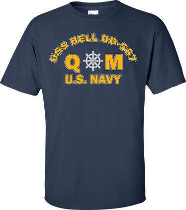 USS BELL DD-587 Rate QM Quartermaster T-Shirt