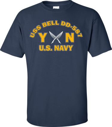 USS BELL DD-587 Rate YN Yeoman T-Shirt