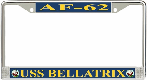 USS Bellatrix AF-62 License Plate Frame