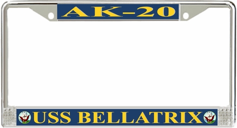 USS Bellatrix AK-20 License Plate Frame