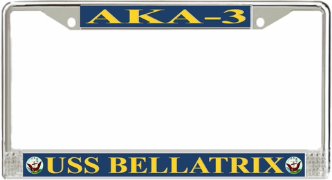USS Bellatrix AKA-3 License Plate Frame