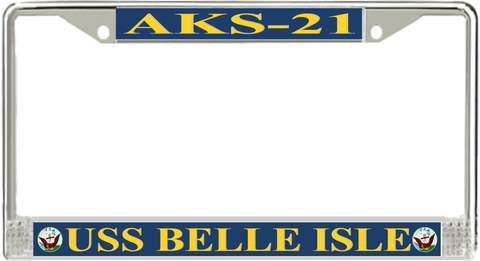 USS Belle Isle AKS-21 License Plate Frame