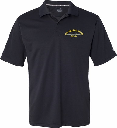 USS Belleau Wood CVL-24 Moisture Wicking Polo