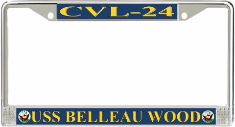 USS Belleau Wood CVL-24 License Plate Frame