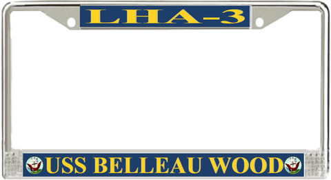 USS Belleau Wood LHA-3 License Plate Frame