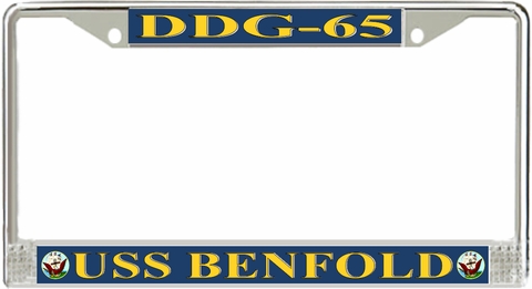 USS Benfold DDG-65 License Plate Frame