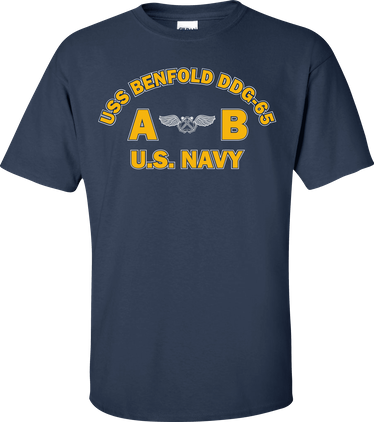 USS BENFOLD DDG-65 Rate AB Aviation Boatswains Mate T-Shirt
