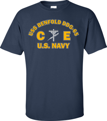 USS BENFOLD DDG-65 Rate CE Construction Electrician T-Shirt