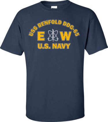 USS BENFOLD DDG-65 Rate EW Electronics Warfare Technician T-Shirt