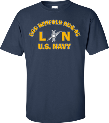 USS BENFOLD DDG-65 Rate LN Legalman T-Shirt