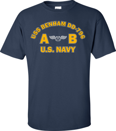 USS BENHAM DD-796 Rate AB Aviation Boatswains Mate T-Shirt