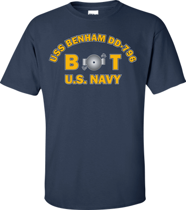 USS BENHAM DD-796 Rate BT Boiler Technician T-Shirt