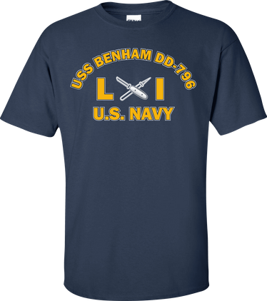 USS BENHAM DD-796 Rate LI Lithographer T-Shirt