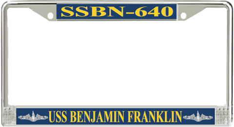 USS Benjamin Franklin SSBN-640 License Plate Frame