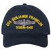 USS Benjamin Franklin SSBN-640 with Dolphins Unstructured Dad Cap