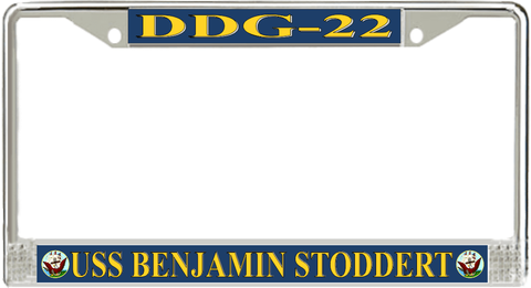USS Benjamin Stoddert DDG-22 License Plate Frame