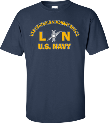 USS BENJAMIN STODDERT DDG-22 Rate LN Legalman T-Shirt
