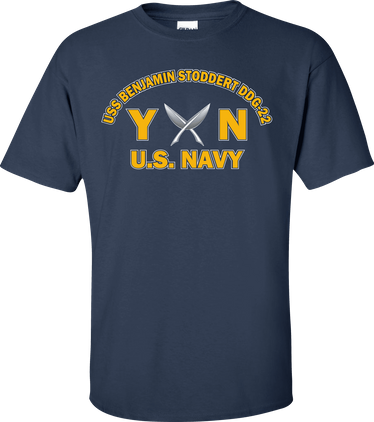 USS BENJAMIN STODDERT DDG-22 Rate YN Yeoman T-Shirt