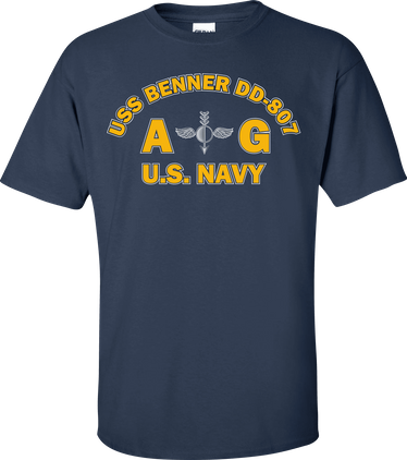 USS BENNER DD-807 Rate AG Aerographers Mate T-Shirt