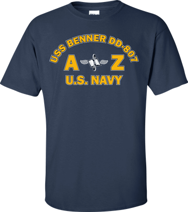USS BENNER DD-807 Rate AZ Aviation Maintenance Administrationman T-Shirt