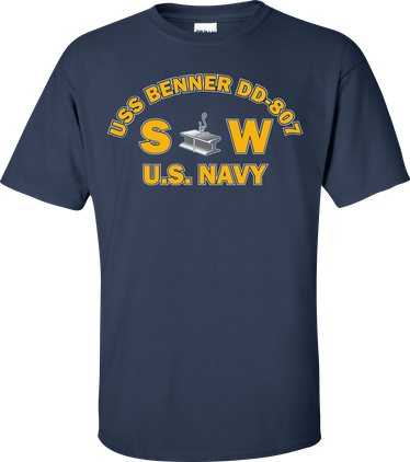 USS BENNER DD-807 Rate SW Steelworker T-Shirt
